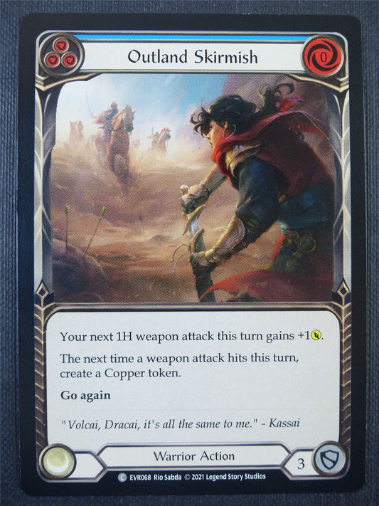 Outland Skirmish Blue - 1st ed Everfest - Flesh & Blood Card #6E5