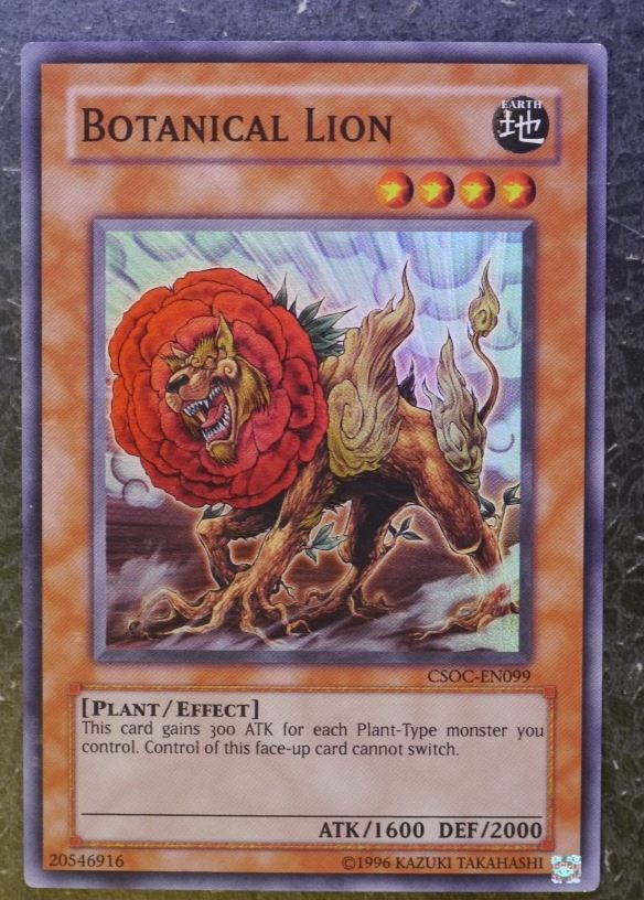 Yugioh Cards: BOTTANICAL LION CSOC SUPER RARE # 2I53