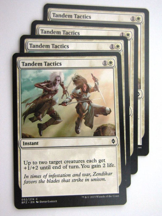 MTG Cards: BATTLE FOR ZENDIKAR: TANDEM TACTICS x4 # 37B19