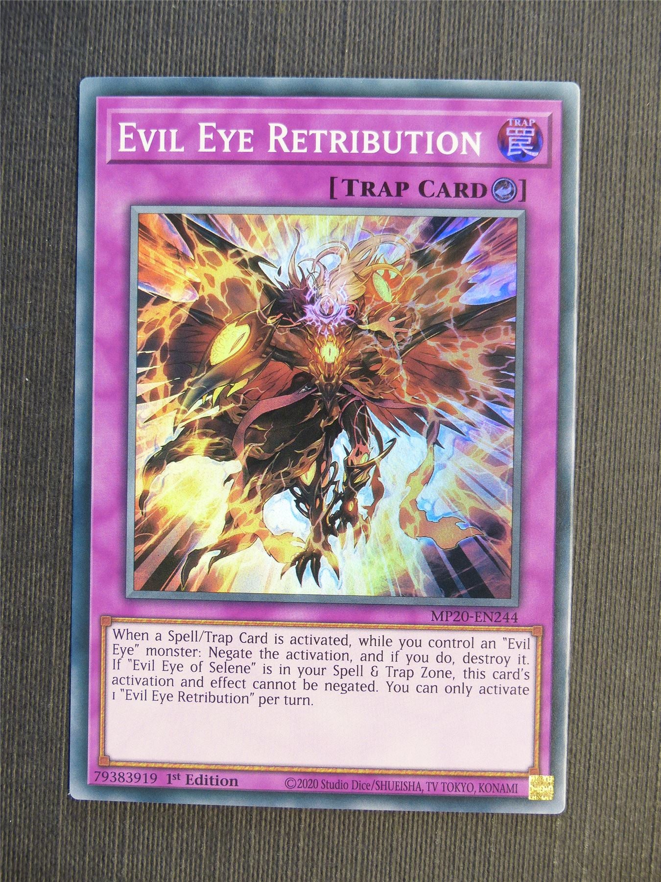 Evil Eye Retribution MP20 Super Rare - 1st ed - Yugioh Cards #68H