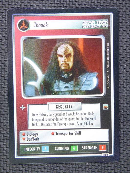 Thopok Black Border - Star Trek CCG Deep Space Nine #50G