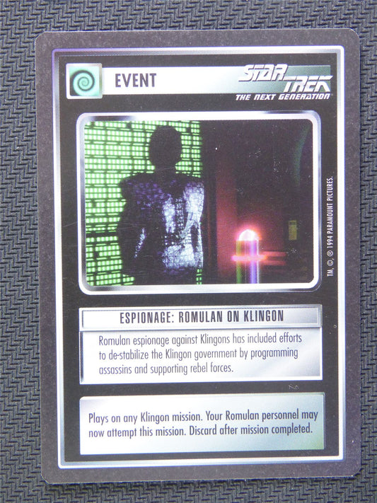 Event Espionage Romulan on Klingon - Star Trek CCG Next Gen #56E