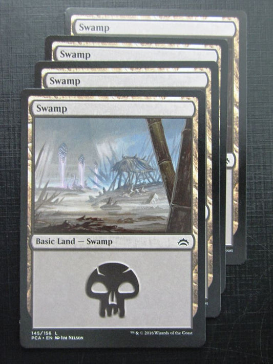 MTG Magic Cards: SWAMP 145/156 x4 # 25J32