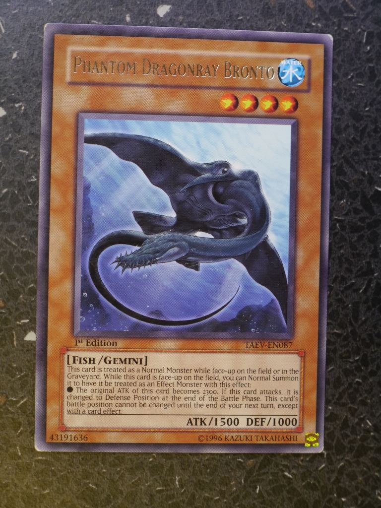 Yugioh Cards: PHANTOM DRAGONRAY BRONTO TAEV RARE # 4B63