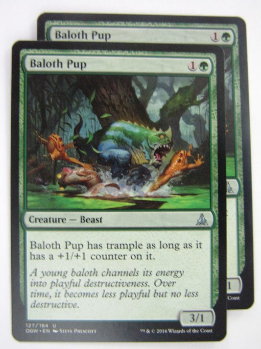 MTG Magic Cards: Oath of the Gatewatch: BALOTH PUP x2 # 4J84