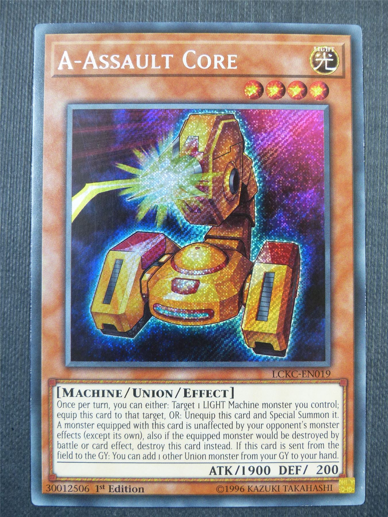 A-Assault Core LCKC Secret Rare - 1st ed Yugioh Card #353