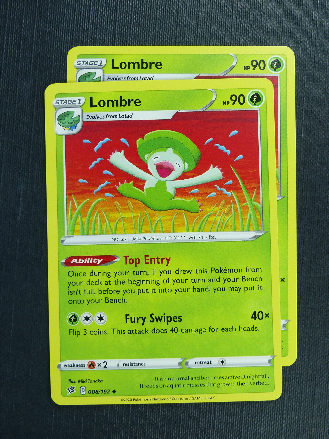 Lombre 008/192 x2  - RCL - Pokemon Card #3KT