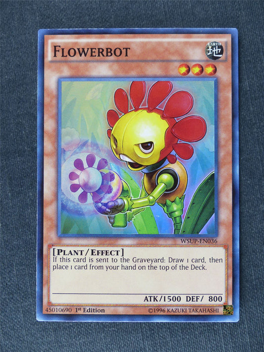 Flowerbot WSUP Super Rare - 1st ed - Yugioh Cards #TJ