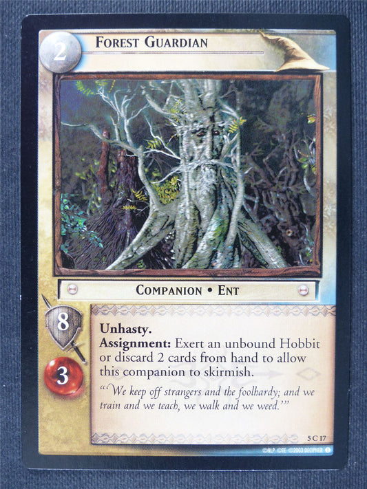 Forest Guardian 5 C 17 - LotR Cards #3JQ