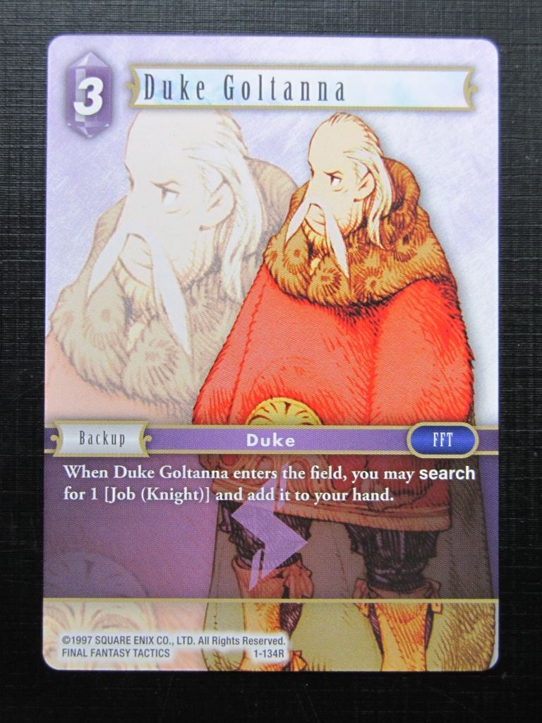 Final Fantasy Cards: DUKE GOLTANNA 1-134R # 24G22