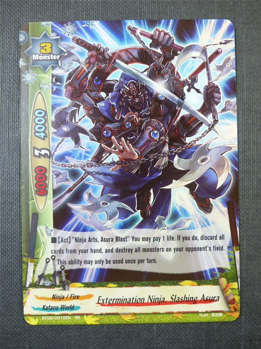 Extermination Ninja Slashing Asura RR - Buddyfight Card #A6A