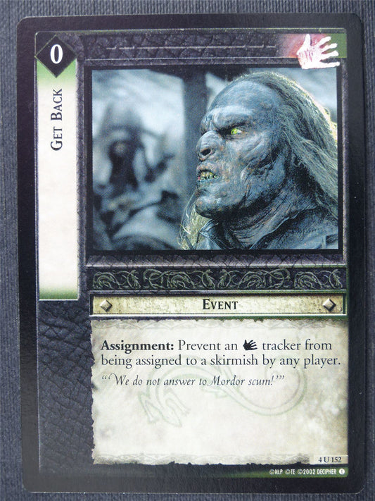 Get Back 4 U 152 - LotR Cards #2ZS