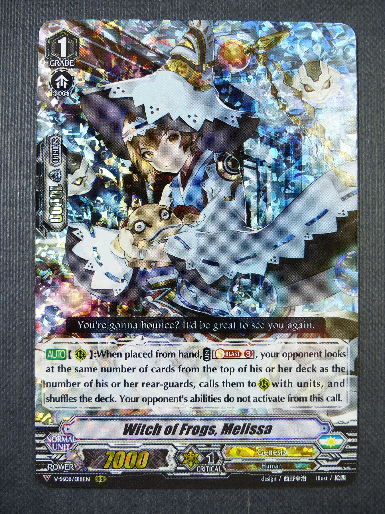 Witch of Frogs Melissa V-SS08 RRR - Vanguard Card #6Y3