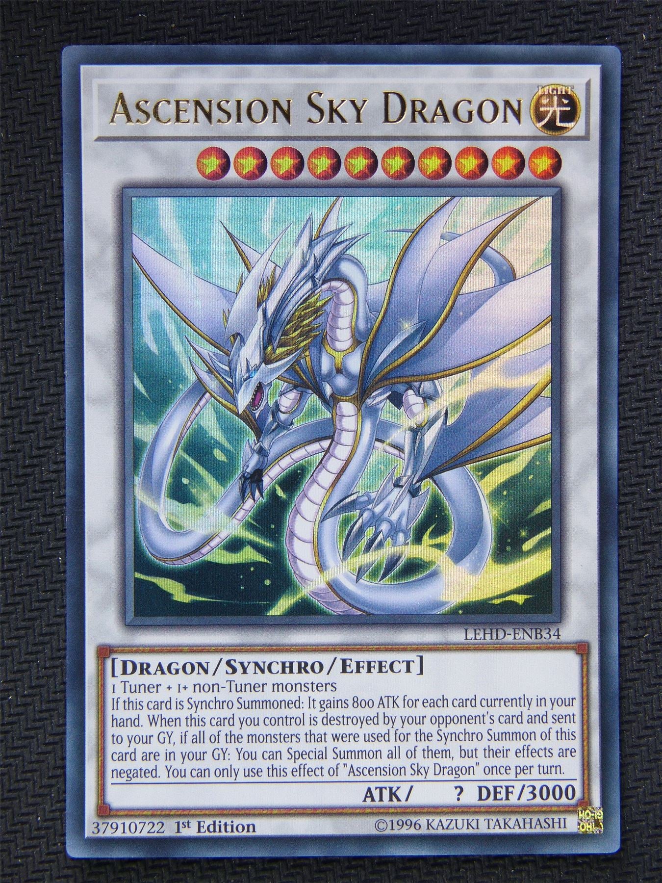 Yugioh Card - Ultra Rare - Ascension Sky Dragon LEHD #5ZN