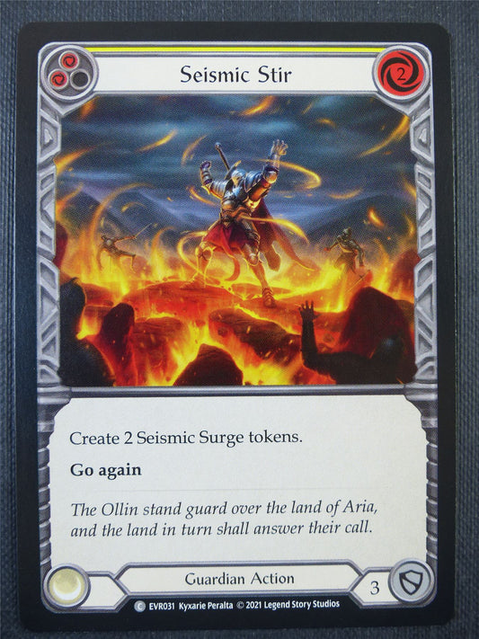 Seismic Stir Yellow - 1st ed Everfest - Flesh & Blood Card #6EK