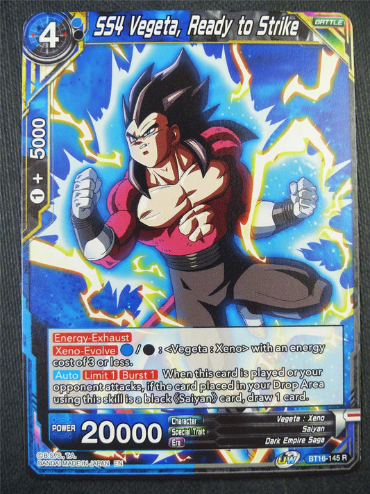 SS4 Vegeta Ready to Strike BT16 R - Dragon Bal Super Card #924