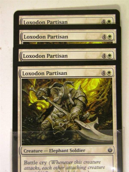 Mtg Magic the Gathering - 4x LOXODON PARTISAN