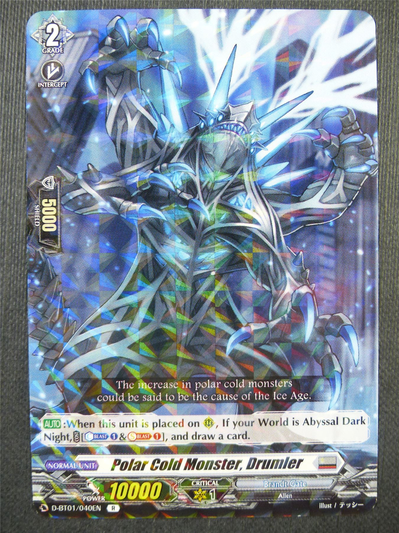 Polar Cold Monster Drumler D-BT01 R - Vanguard Card #8FL