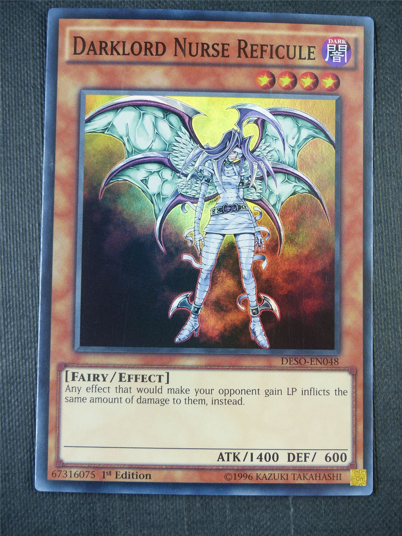 Darklord Nurse Reficule DESO Super Rare - 1st ed Yugioh Card #8IY