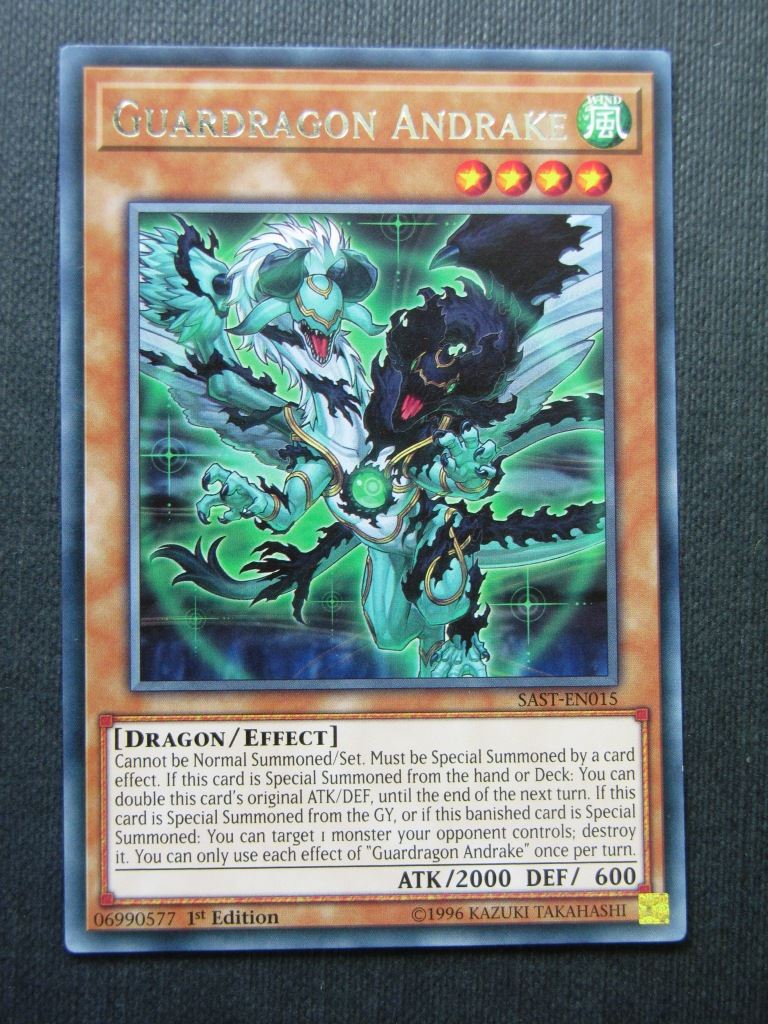 Guardragon Andrake SAST Rare - 1st ed - Yugioh Cards #103