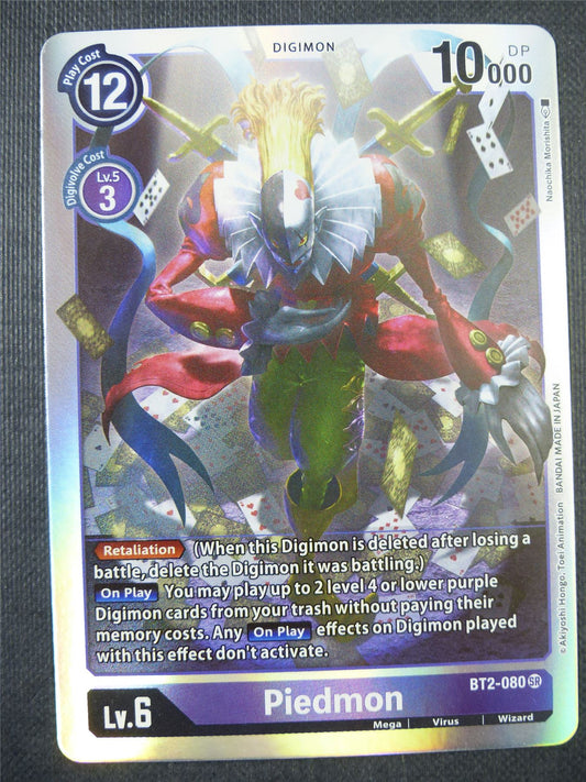 Piedmon BT2-080 SR - Digimon Card #6Z8