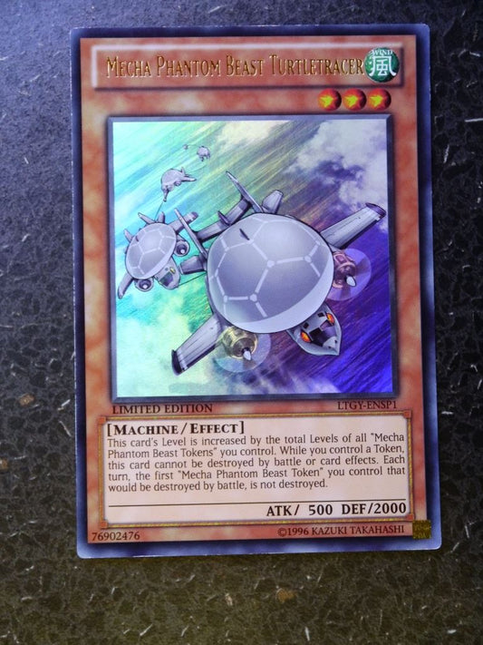 Yugioh Cards: MECHA PHANTOM BEAST TURTLERACER LTGY ULTRA  RARE # 2E63