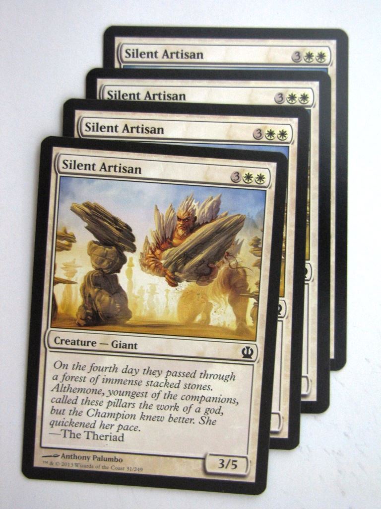 MTG Magic Cards: SILENT ARTISAN x4 Theros playset # 23J41