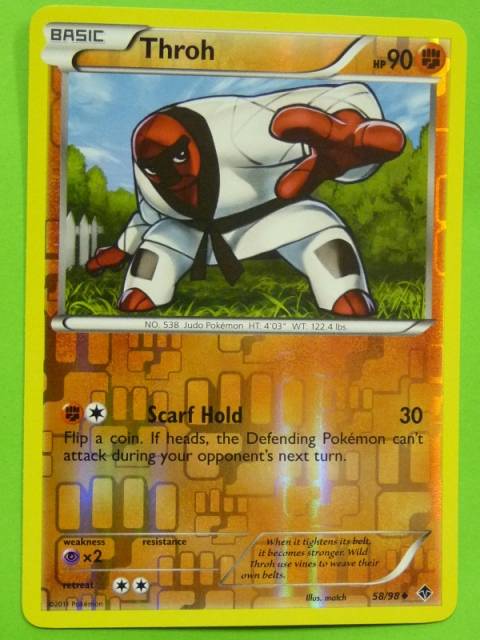 POKEMON B&W Foil Emerging Powers - THROH 58/98