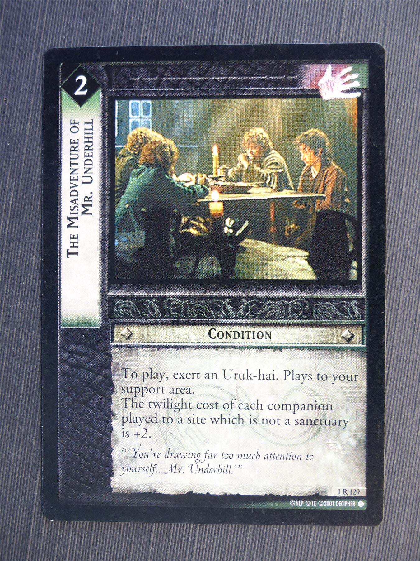 The Misadventure of Mr Underhil 1 R 129 - LotR Cards #65P