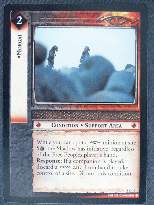 Morgai 8 C 104 - played - LotR Cards #XZ