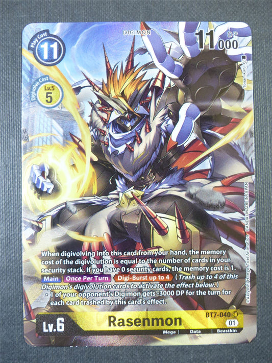 Rasenmon BT7-040 SR alt art - Digimon Card #1Y5