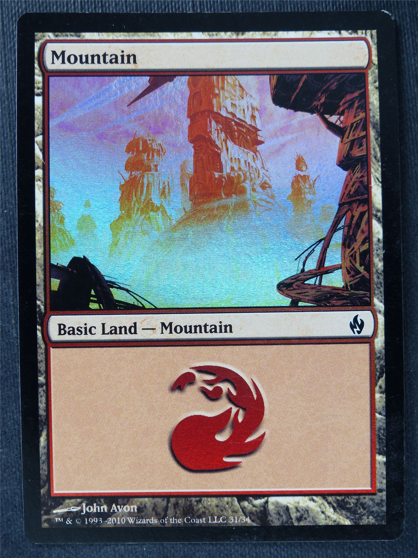 Mountain 31/34 Foil - Mtg Magic Cards #QR