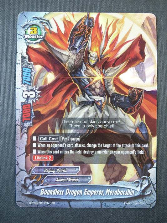 Boundless Dragon Emperor Merabacshin RR - Buddyfight Card #6N