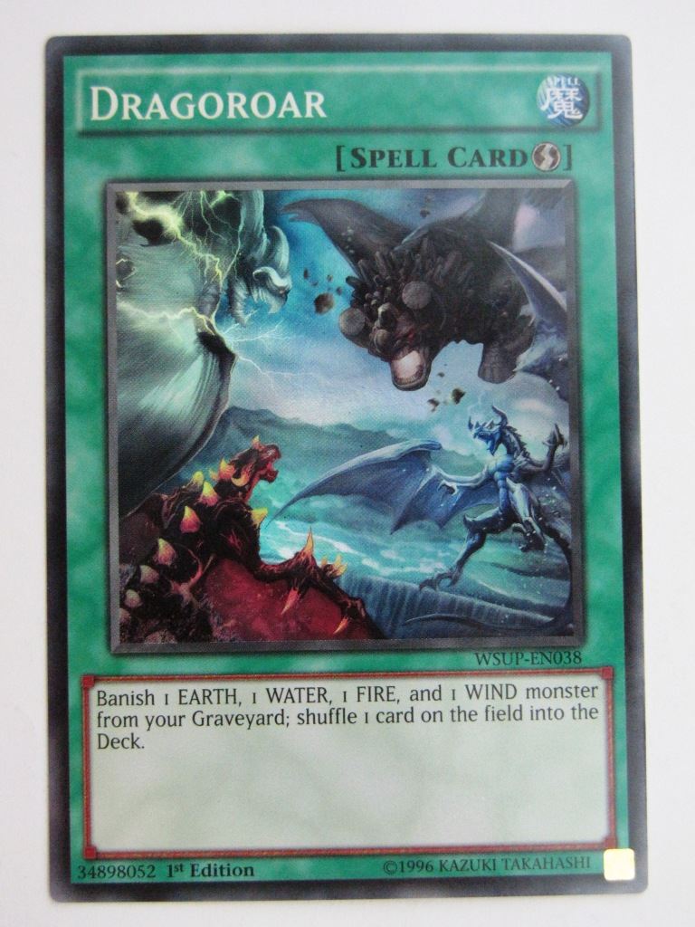 Yugioh Cards: DRAGOROAR WSUP SUPER RARE # 25E88