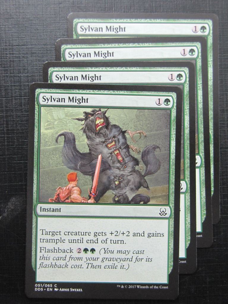MTG Magic Cards: SYLVAN MIGHT duel deck x4 # 29H31