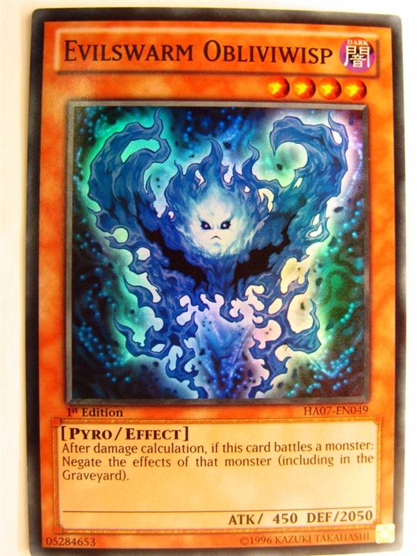 EVILSWARM OBLIVIWISP HA07 SUPER RARE - Yugioh Card