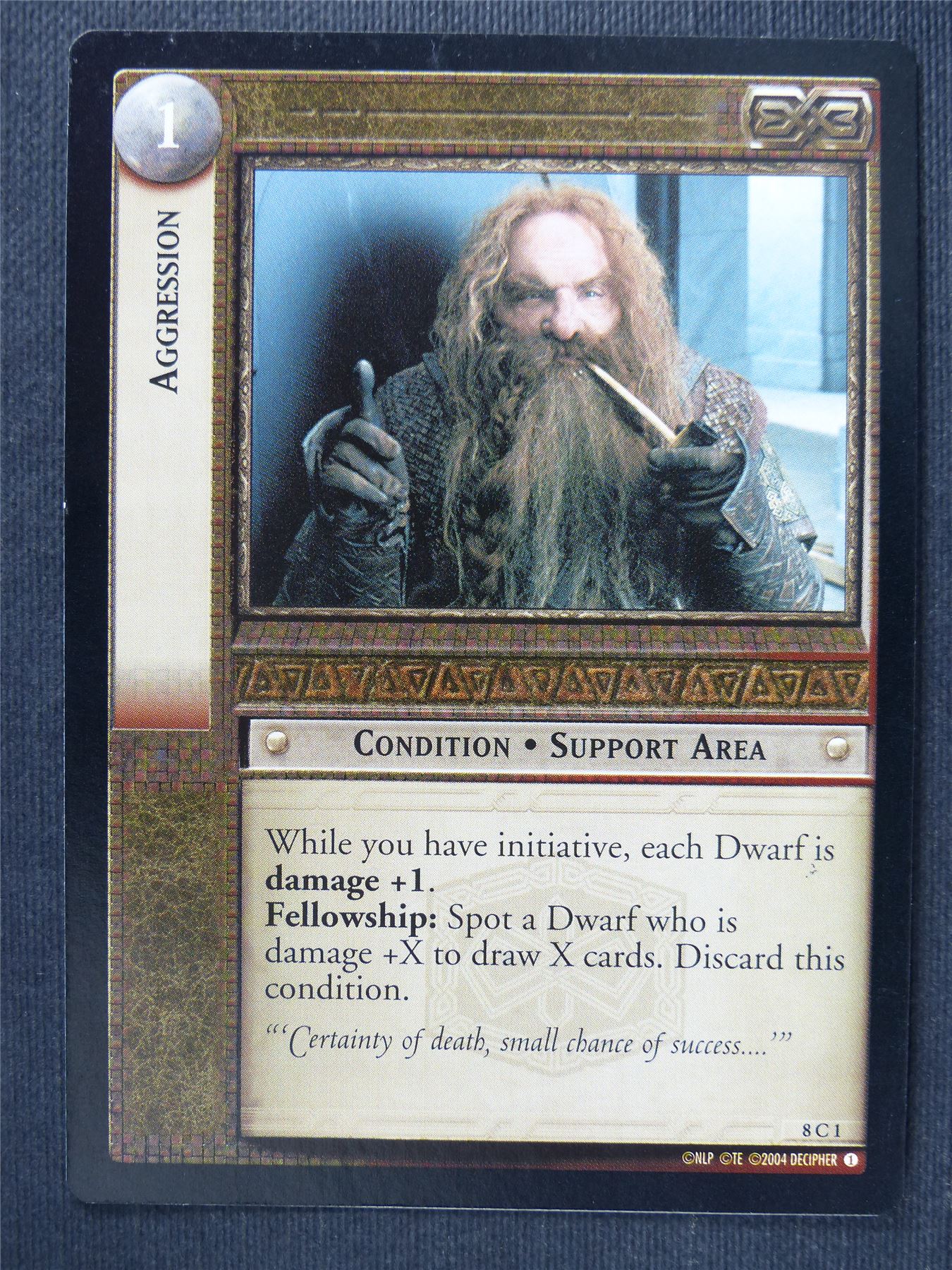 Aggression 8 C 1 - LotR Cards #3OI