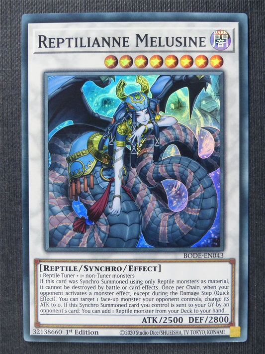 Reptilianne Melusine BODE Super Rare - 1st ed - Yugioh Cards #1IG