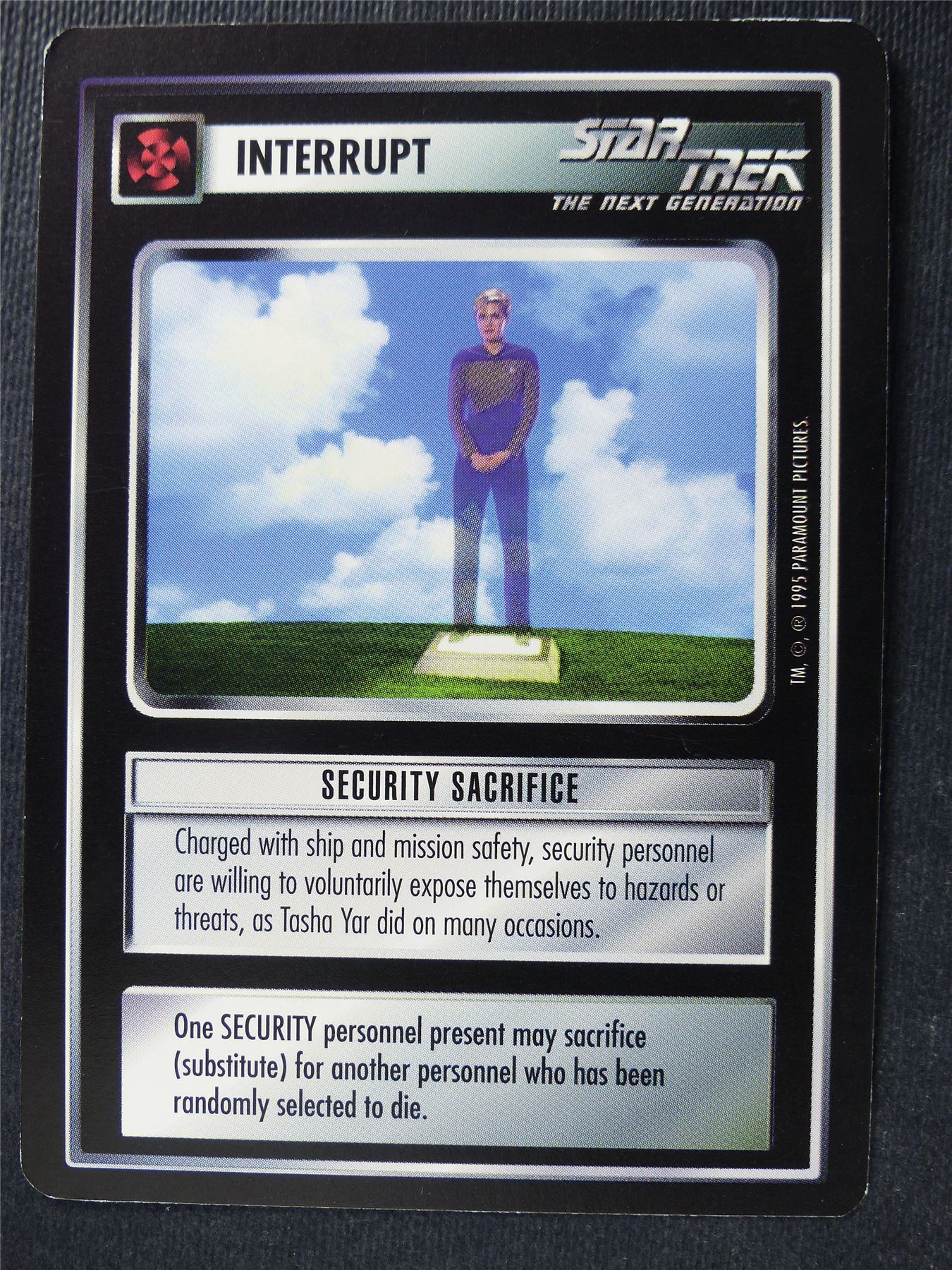 Security Sacrifice - NG - Star Trek Card #4SX