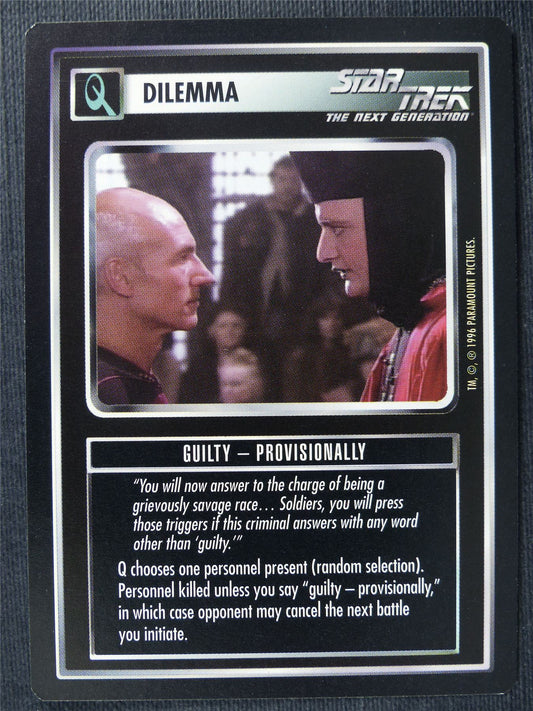 Guilty - Provisionally - NG - Star Trek Cards #17O