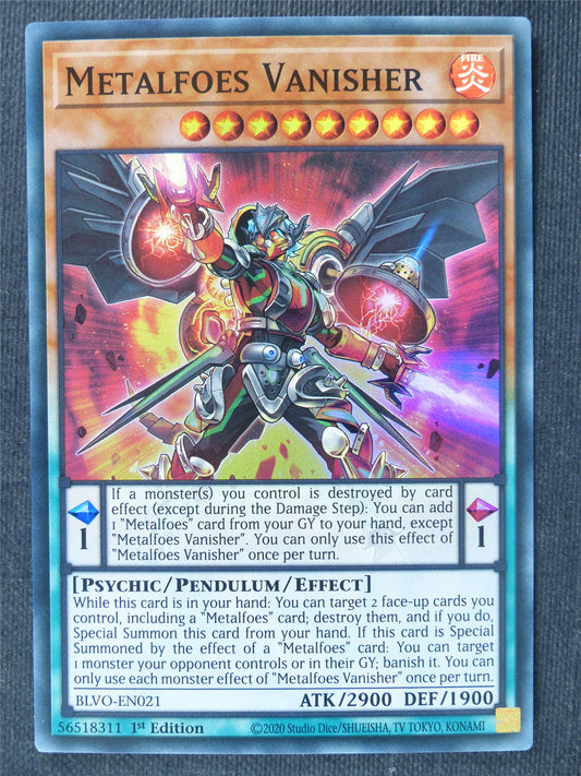 Metalfoes Vanisher BLVO Super Rare - 1st ed Yugioh Cards #37S