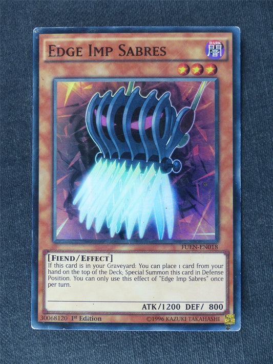 Edge Imp Sabres FUEN Super Rare played - 1st ed - Yugioh Cards #V9