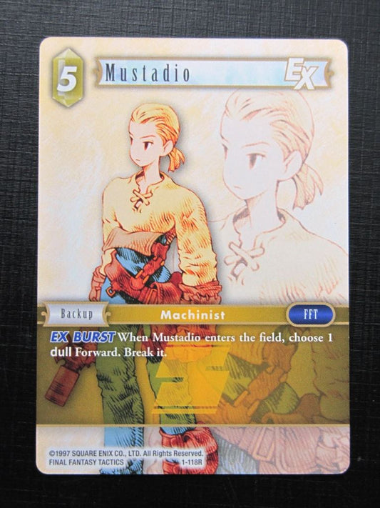 Final Fantasy Cards: MUSTADIO 1-118R # 24B32