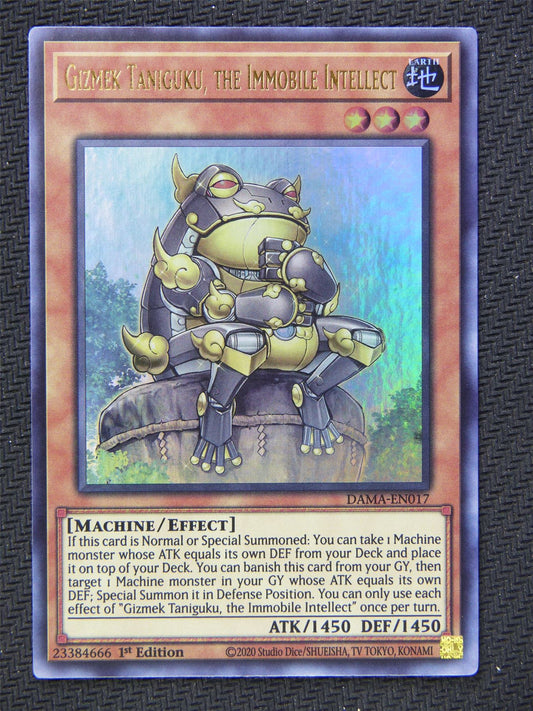 Gizmek Taniguku Immobile Intellect DAMA - Ultra Rare - Yugioh Card #64J