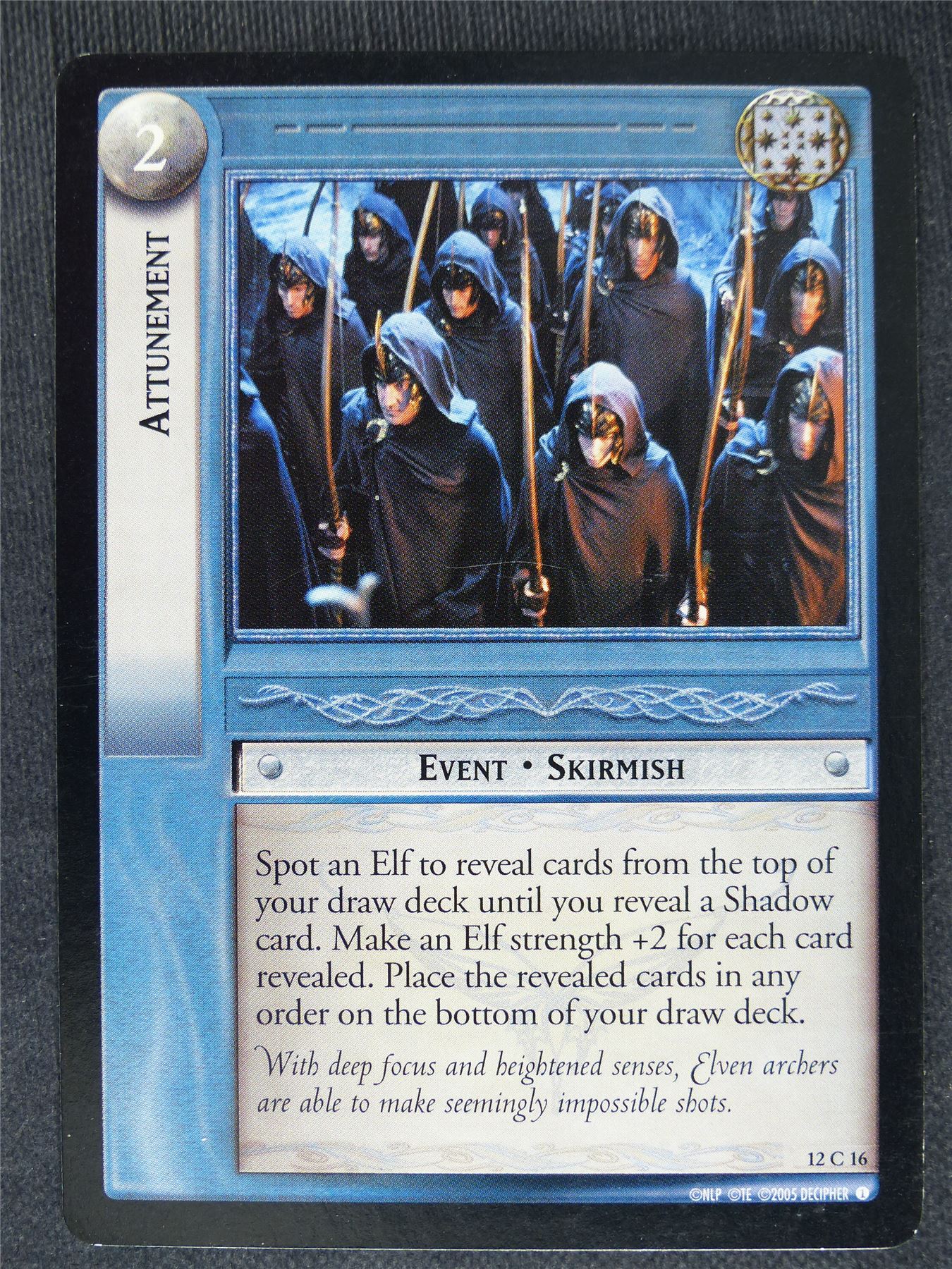 Attunement 12 C 16 - played - LotR cards #D6