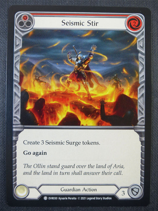 Seismic Stir Red - 1st ed Everfest - Flesh & Blood Card #6EJ