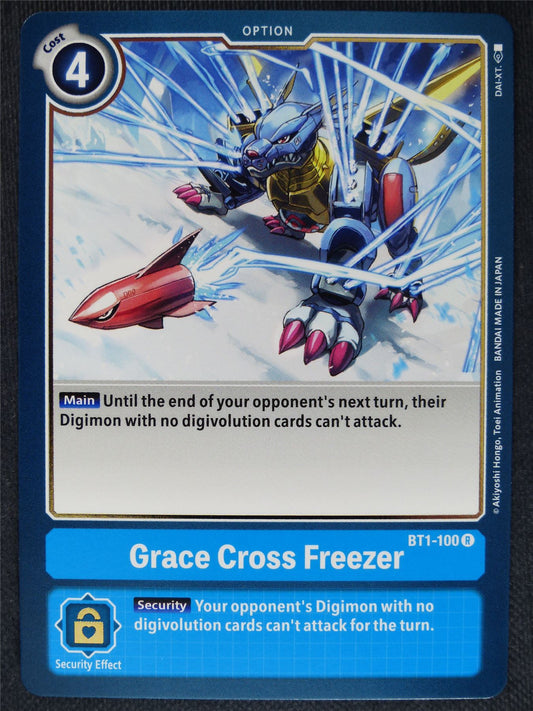 Grace Cross Freezer BT1-100 R - Digimon Cards #OX