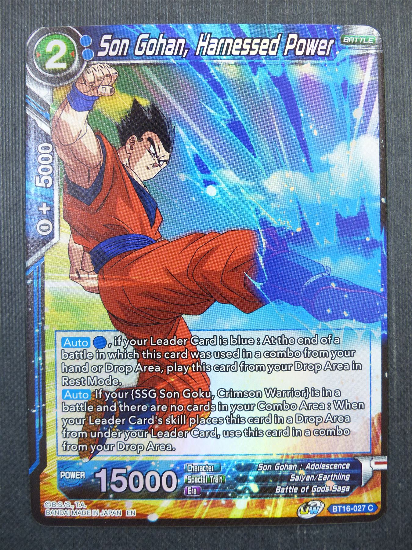 Son Gohan Harnessed Power Foil - Dragon Ball Super Card #491