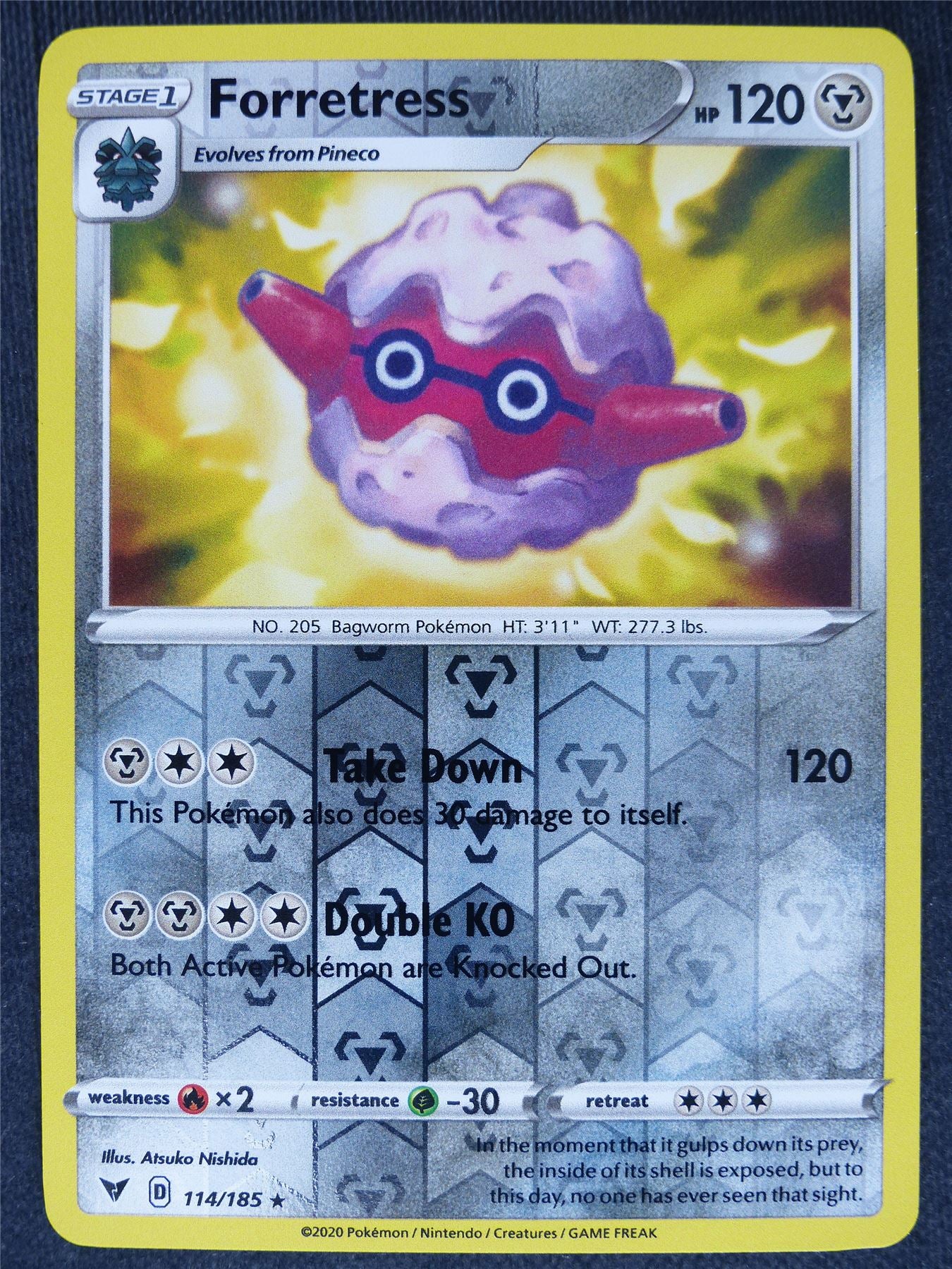 Forretress 114/185 Reverse Holo - Pokemon Cards #AT