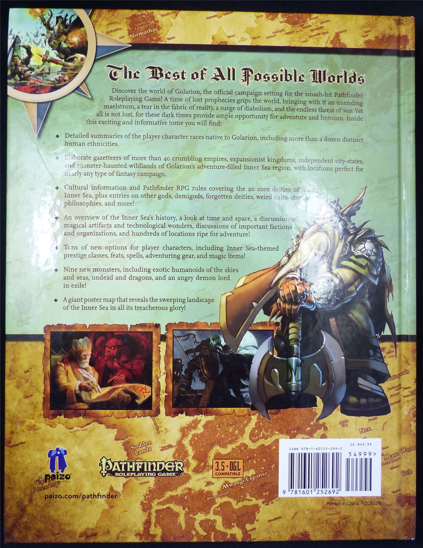 Pathfinder: Campaign: The Inner Sea World Guide 1st edition - Roleplay Hardback - Roleplay - RPG